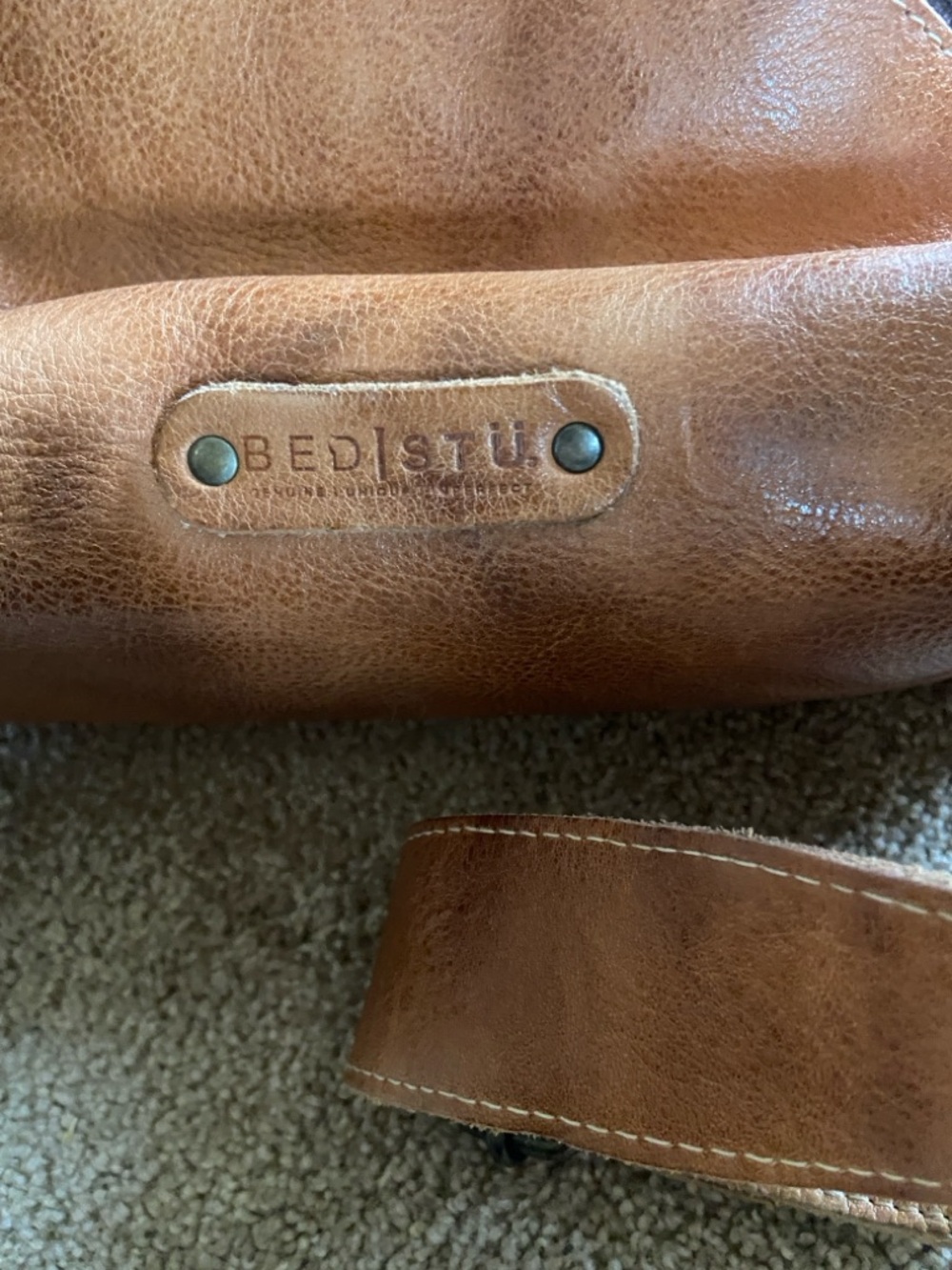 Bed Stu Howie Backpack 100% Leather Rustic CHESTNUT BACKPACK - Picture 5 of 7